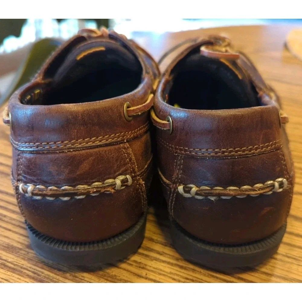 Timberland Boat‎ Shoes Mens 12M Kiawah Bay 70521 Brown Leather Lace Up Loafers